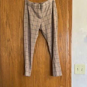 Amanda & Chelsea Tan Plaid Pants